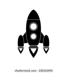 Icon of rocket.