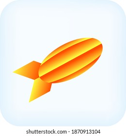 icon with a rocket plane that can be used to symbolize speed and data transmission