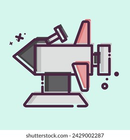 Icon Rocket. related to Kindergarten symbol. MBE style. simple design editable. simple illustration