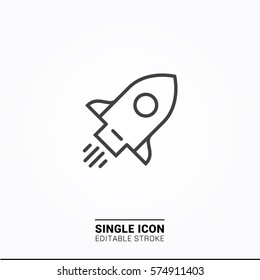Icon rocket Single Icon Graphic Design