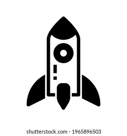 Icon Rocket With Style Glyph