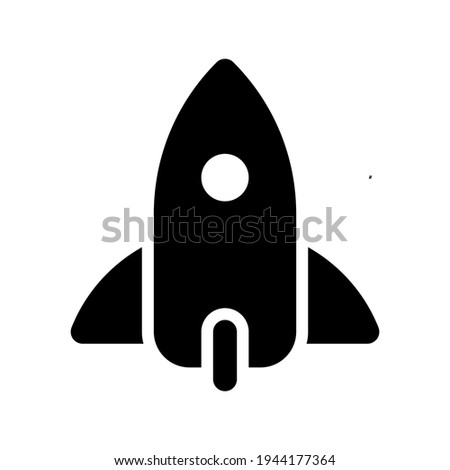 Icon Rocket With Style Glyph 