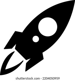 icon rocket, vector illustration on white background..eps
