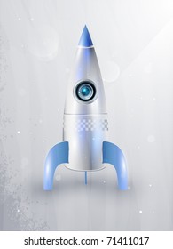icon of rockets for space flight. eps10, transparency