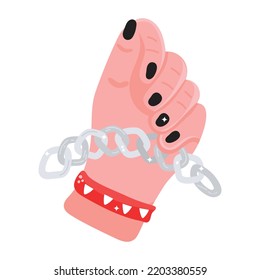 Un icono de la pegatina plana de rockstar 