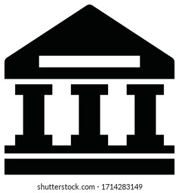 Symbol des römischen Hauses.Flat-Stil