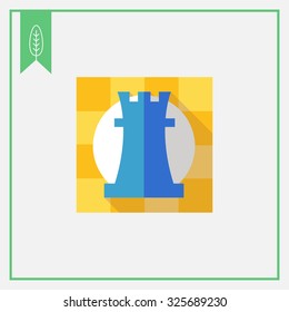 Icon Rook Chessman Square Stock Vector (Royalty Free) 325689230 ...