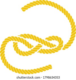Seidensymbol. Flaches Farbdesign. Vektorgrafik.