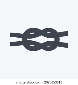 Icon Rope - Glyph Style - Simple illustration,Editable stroke,Design template vector, Good for prints, posters, advertisements, announcements, info graphics, etc.