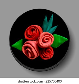 Icon with roses