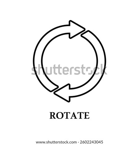 Icon a rotate, isolated against a clean background.