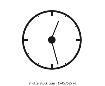 The icon is a round clock