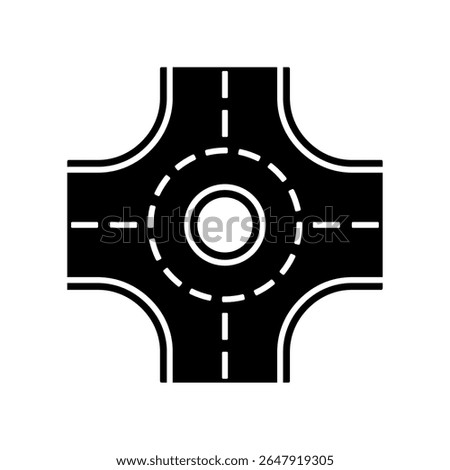Icon a roundabout, isolated against a clean background.