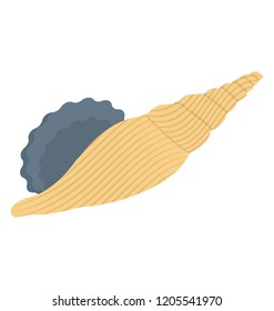 
Icon of rounded shell depicting fox shell 
