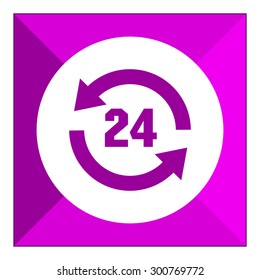 Icon of round-the-clock sign in circle arrows
