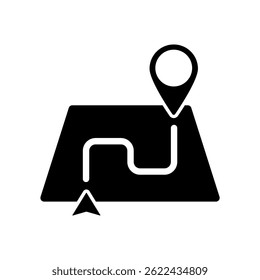 Icon a route, isolated against a clean background.