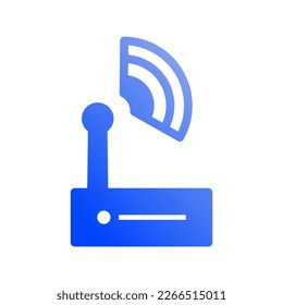 Icono Router, receptor, transferencia, Internet de las cosas, inalámbrico, Wi-Fi, señal. ilustración vectorial. archivo editable