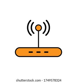 Icon router for topic like network, wifi, wireless, technology