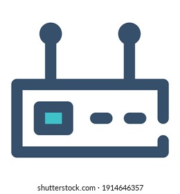 icon router using filled line style and blue color