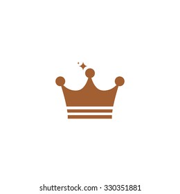 Icon royal crown with sequins.