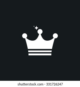 Icon royal crown with sequins.