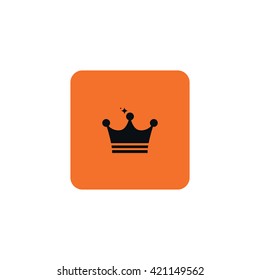 Icon royal crown with sequins.