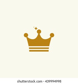 Icon royal crown with sequins.