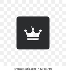Icon royal crown with sequins.