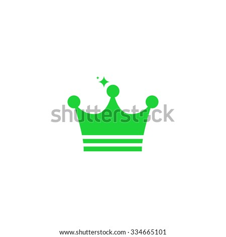 Icon royal crown with sequins.