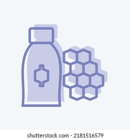 Icon Royal Jelly. suitable for Bee Farm. two tone style. simple design editable. design template vector. simple illustration