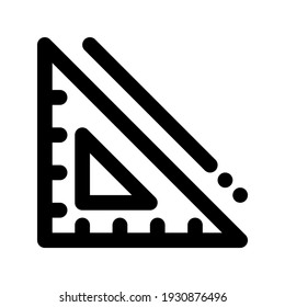 Icon ruler with style outline