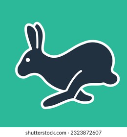 Icon of a running bunny