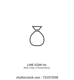 Icon sack graphic design single icon vector