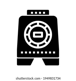 Cuadro seguro de iconos con estilo de glifo