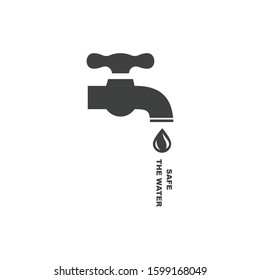 Icon Safe The Water Logo UI design. Vector Graphic. 