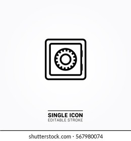 icon safes single icon graphic design