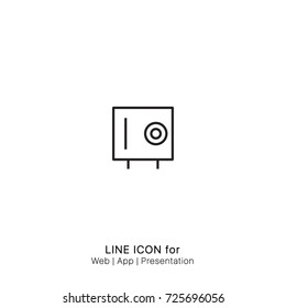 Icon safety deposit box graphic design single icon vector