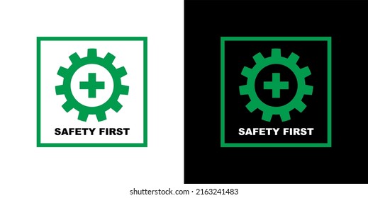 Icon Safety First Logo Vector Design