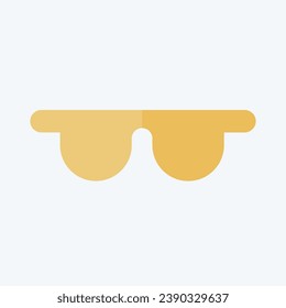 Icon Safety Glasses. related to Carpentry symbol. flat style. simple design editable. simple illustration 1