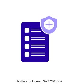 Icono de un protocolo de seguridad, aislado contra un fondo limpio.