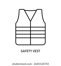 Icon a safety vest, isolated against a clean background.