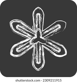 Icon Saffron. related to Flowers symbol. chalk Style. simple design editable. simple illustration