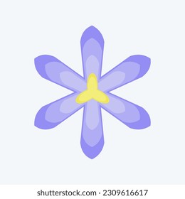 Icon Saffron. related to Flowers symbol. flat style. simple design editable. simple illustration