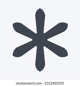 Icon Saffron. related to Flowers symbol. glyph style. simple design editable. simple illustration