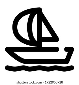 icon sail using line style