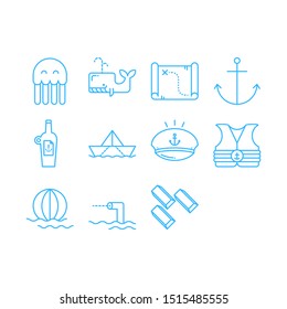 Icon sailor - line style