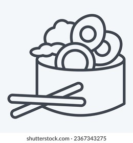 Icon Salad. related to Breakfast symbol. line style. simple design editable. simple illustration