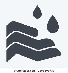 Icon Salah. related to Ramadan symbol. glyph style. simple design editable. simple illustration