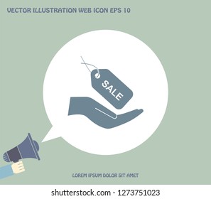 Icon of sale tag