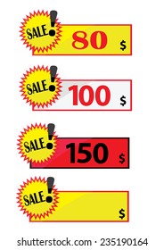 icon sale tag illustrator vector